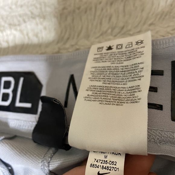 NIKE Vapor Pro Mens Wolf Gray Baseball Pants Mens Size Medium - Picture 11 of 14